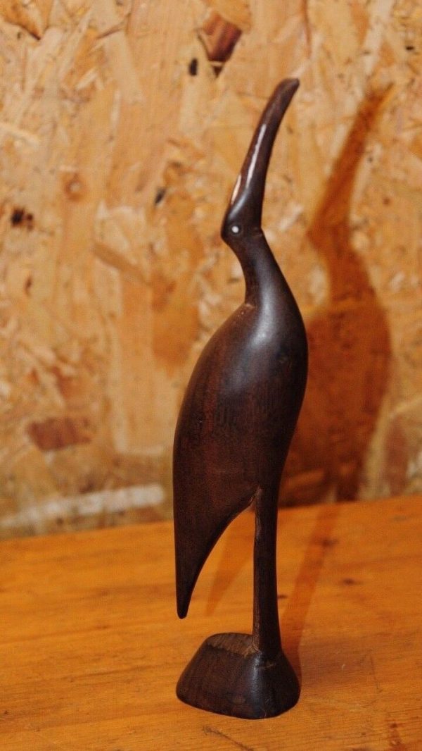 Carved Wooden Stork / Crane Figurines 20cm tall (A03.02) - Image 5