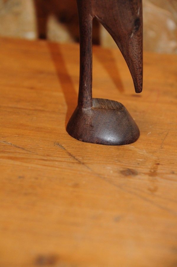 Carved Wooden Stork / Crane Figurines 20cm tall (A03.02) - Image 3