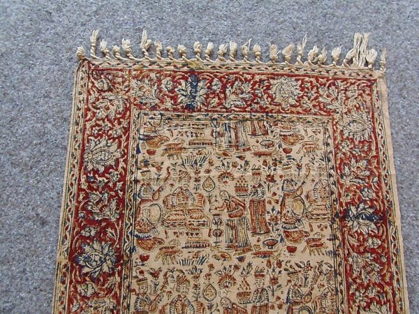 Vintage oriental Prayer Islamic prayer Rug 100% cotton - 90 x 50cm - Image 7