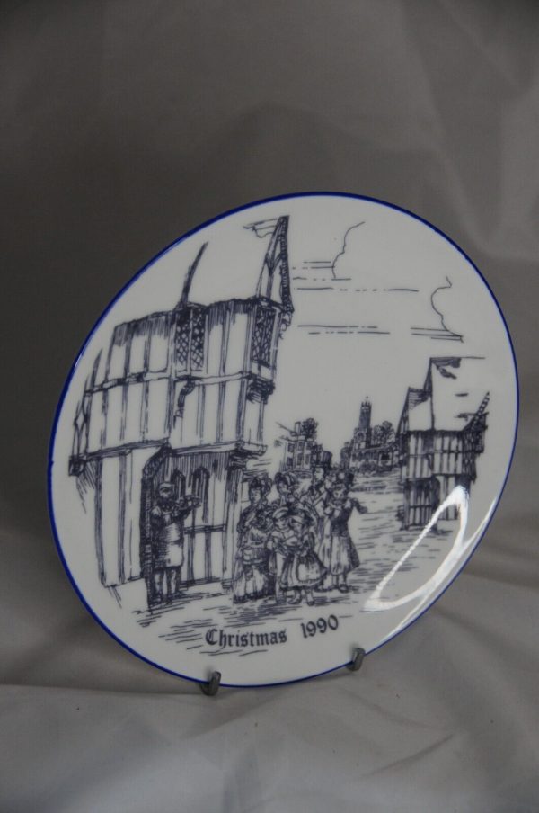 Coalport Christmas 1990 Wallace Arnold Plate 17cm - gift - Image 3