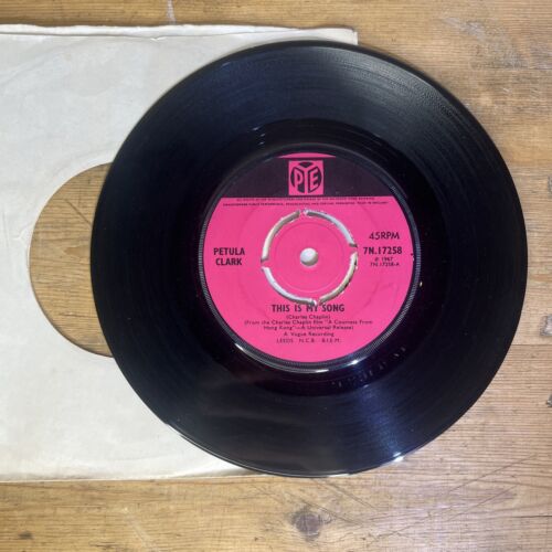 Petula Clark - The Show Is Over / This Is My Song Pye 45rpm Single Vinyl 17258