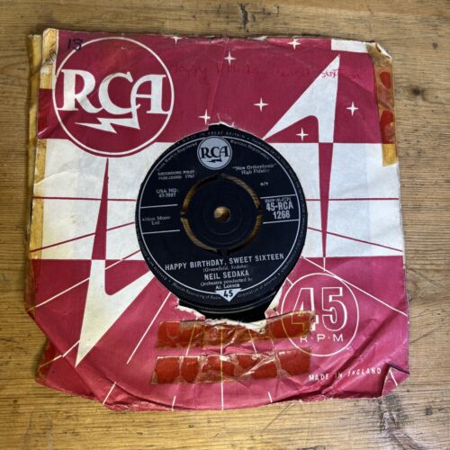 Neil Sedaka – Happy Birthday Sweet Sixteen 1961 7” RCA 1266 Vinyl