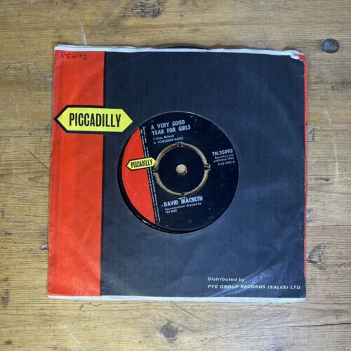 David Macbeth - A Very Good Year for Girls/Broken Hearts 1963 UK Vinyl 7" 35092