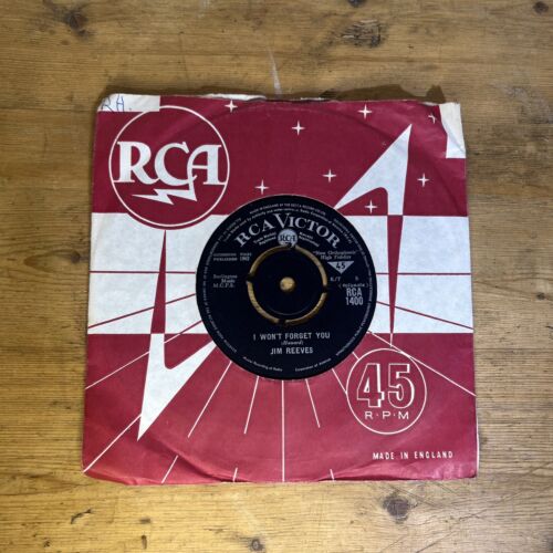 Jim Reeves – I Won't Forget You (RCA, 1964) 7" vinyl single VG