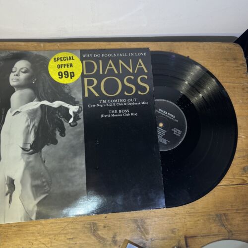 Diana Ross - Why Do Fools Fall In Love / I'm Coming Out - Used Vinyl 12" EM332
